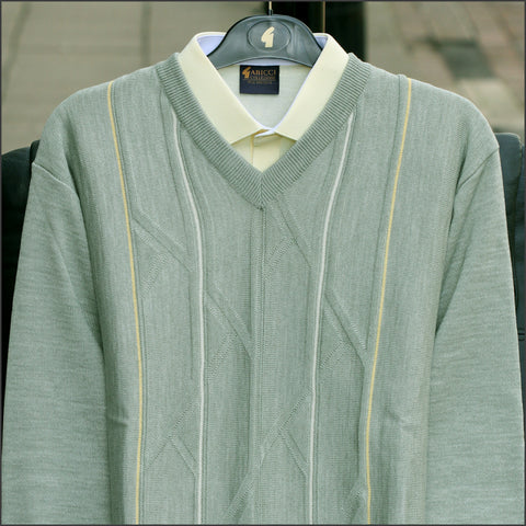 Gabicci M02 Sage V Neck=