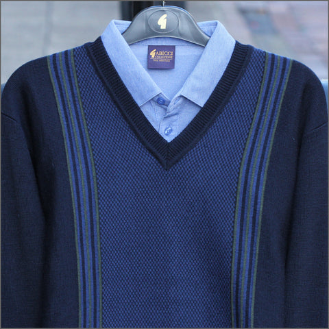 Gabicci M01 Navy V Neck*