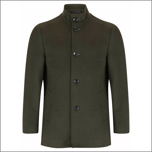 Daniel Grahame Dark Green Watson Tailored Coat~