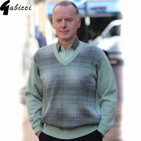 Gabicci M14  Gooseberry Pattern V Neck=