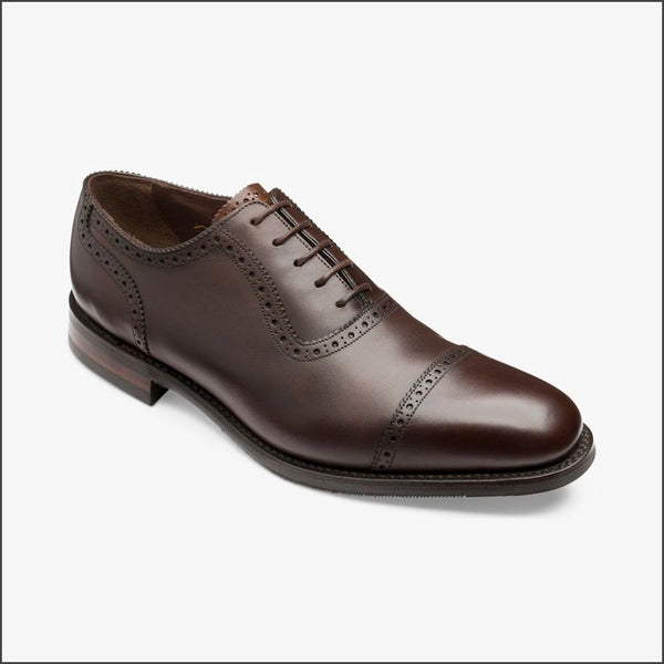 Loake Fleet Dark Brown Semi Brogue Oxford Shoeª
