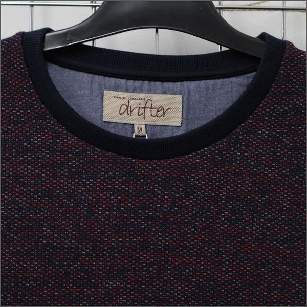 Drifter Wine Pattern Crew Neck^
