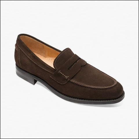 Loake 356 Dark Brown Suede Saddle Loafer Size 8 & 10 Only*