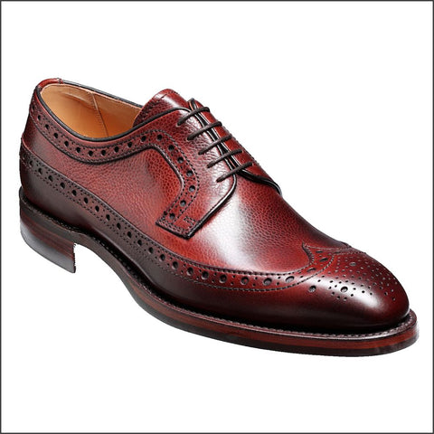Barker Calvay Cherry Grain Wingtip Brogue.