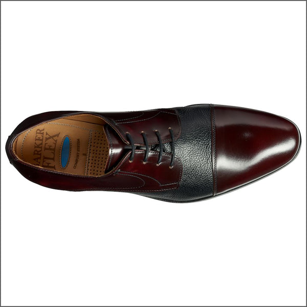 Barker Southwold - Burgundy Hi-Shine / Black Deerskin.