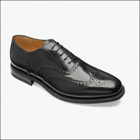 Loake 302 Black Classic Brogue Oxford Shoe Size 8 Only*