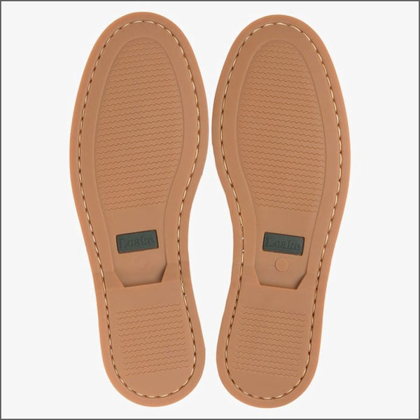 Loake Lymington Brown Leather Boat Shoe=
