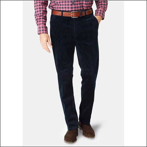 Brook Taverner Ellroy Navy Cord Trouser*