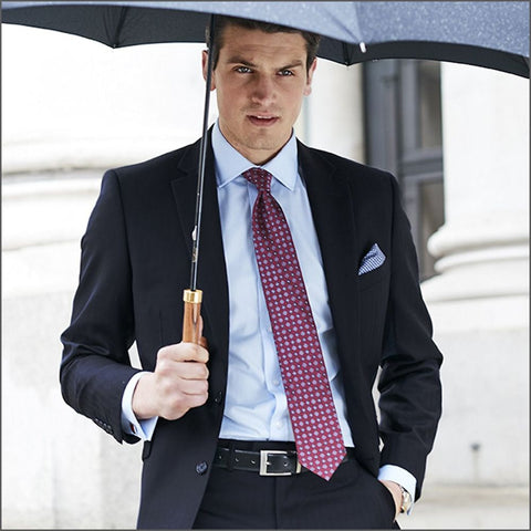 Brook Taverner Dawlish Navy Herringbone Super 110's Suit*