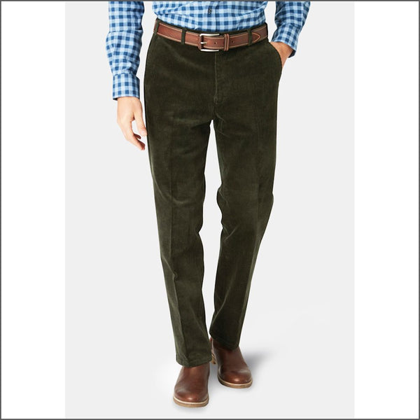 Brook Taverner Ellroy Olive Cord Trousers*