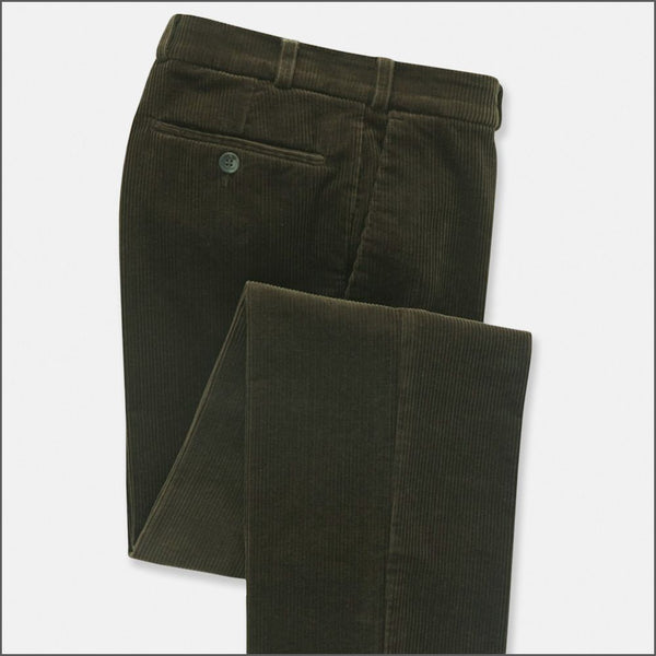 Brook Taverner Ellroy Olive Cord Trousers*