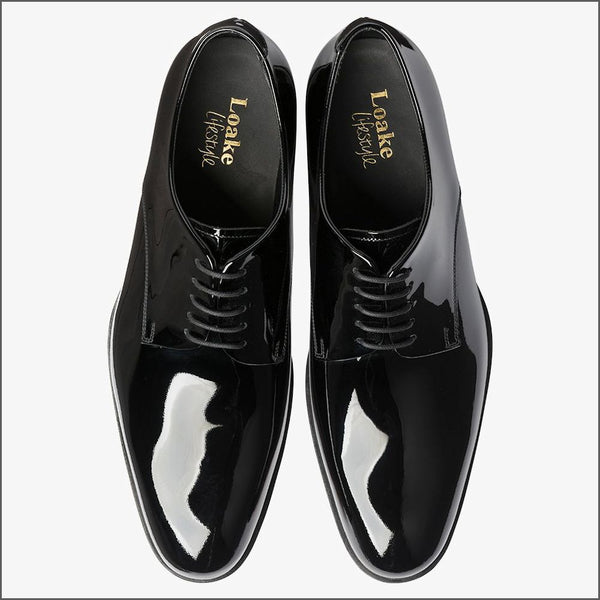 Loake Patent Black Leather Dress Shoe=