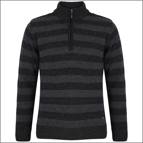 Drifter Grey fleck Zip Neckº