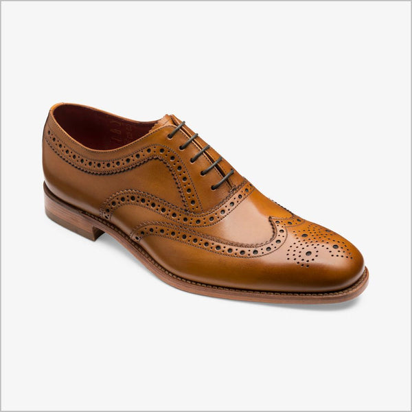 Loake Fearnley Tan Brogue Shoe=