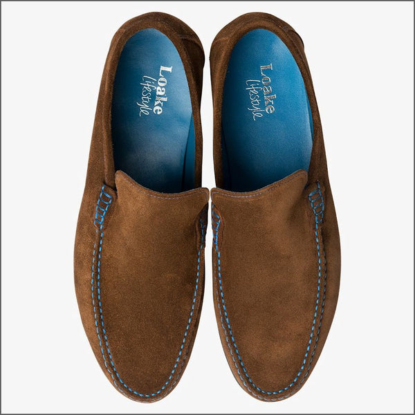 Loake Nicholson Polo Suede Moccasin Shoe=