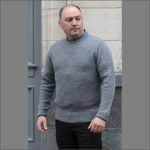 Drifter Grey Chunky Knit Crew Neckº