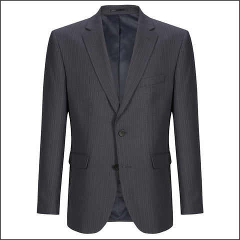 Wellington Grey/ Blue Stripe Suit