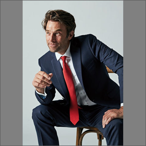 Brook Taverner Cassino Navy Check Washable Suit*