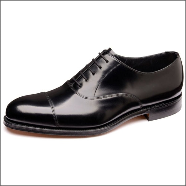 Loake Elgin Black Toe Cap Oxford=
