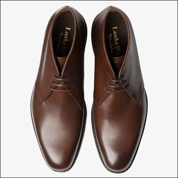 Loake Pimlico Dark Brown Calf Premium Chukka Bootª