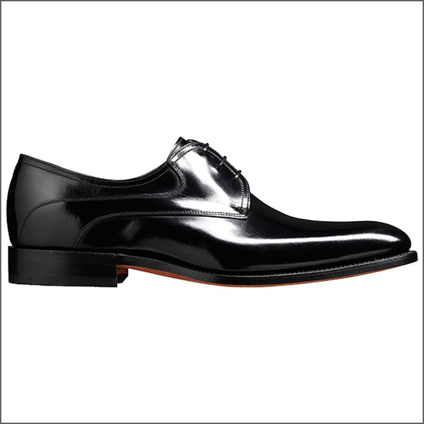 Barker Wickham Black Polish Derby.