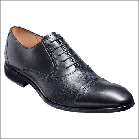 Barker Ramsgate - Black Calf / Black Deerskin.