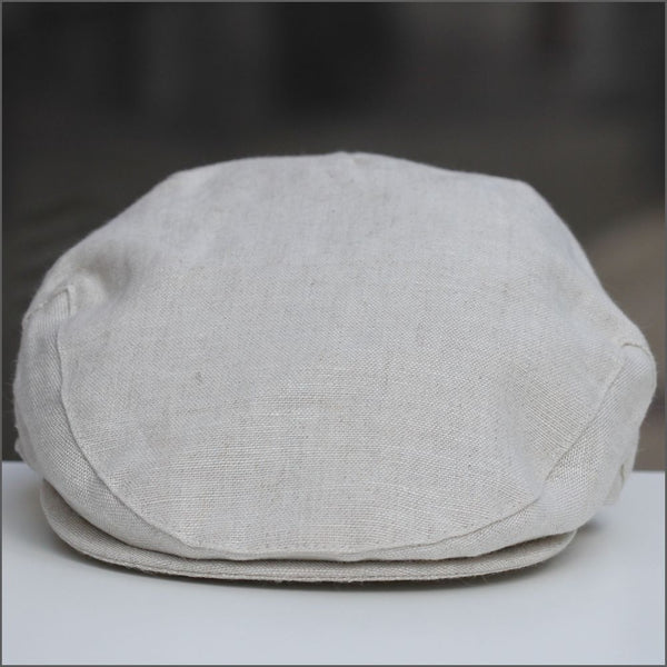 Irish Linen Beige Cap,