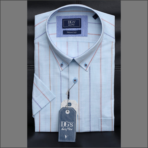 Dg's Aqua Multi Stripe SS=