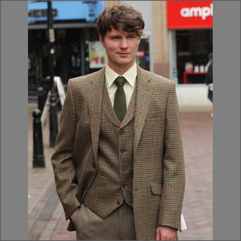 Mallalieus Brown Tweed Jacket=