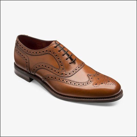 Loake Kerridge Cedar Oxford Brogue Shoe=