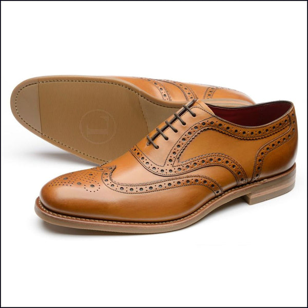 Loake Kerridge Tan Oxford Brogue Shoe=