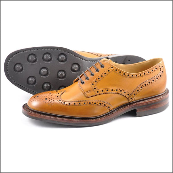 Loake Chester Tan Brogue Shoe Rubber Soleª