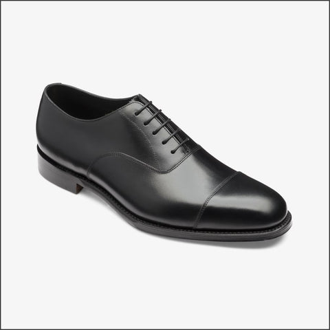 Loake Aldwych Black Calf Oxford Rubber Sole F fittingª