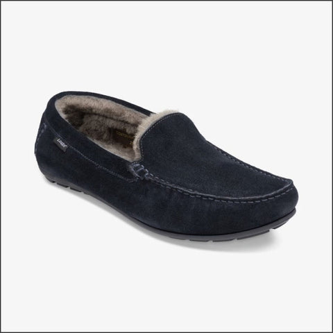 Loake Guards Navy Suede Slippers~