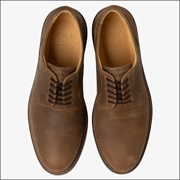 Loake Franklin Brown Nubuck Shoe=