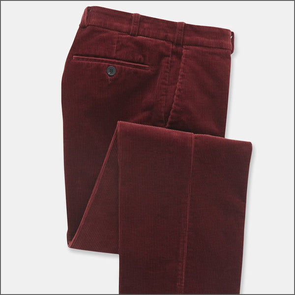 Brook Taverner Ellroy Cherry Cord Trouser*