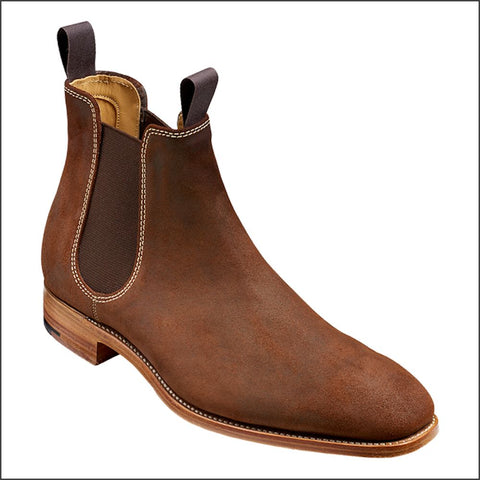 Barker Mansfield Brown Waxy Suede Boot.