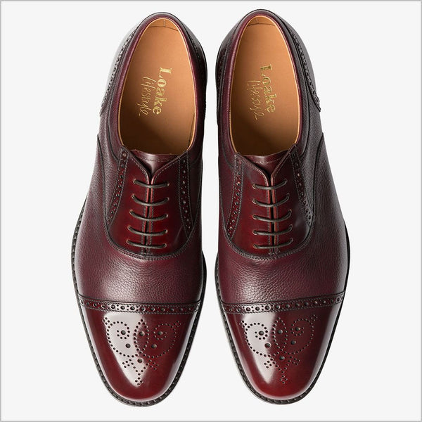 Loake Woodstock Burgundy Two Tone Oxford Shoe Size  10.5 Only*