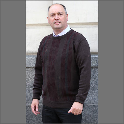 DG's Brown Pattern Crew Neckº