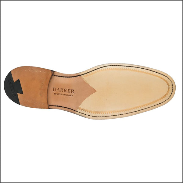 Barker Valiant Navy Hand Painted Wingtip Brogue.