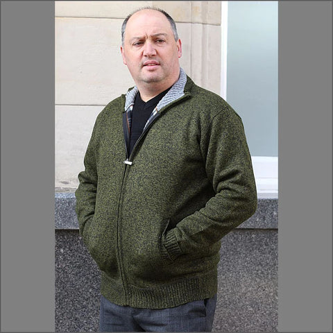 Raphael Valencino Mike Green Zip Cardigan*