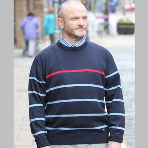 Dg's Navy pattern Crew Neckº