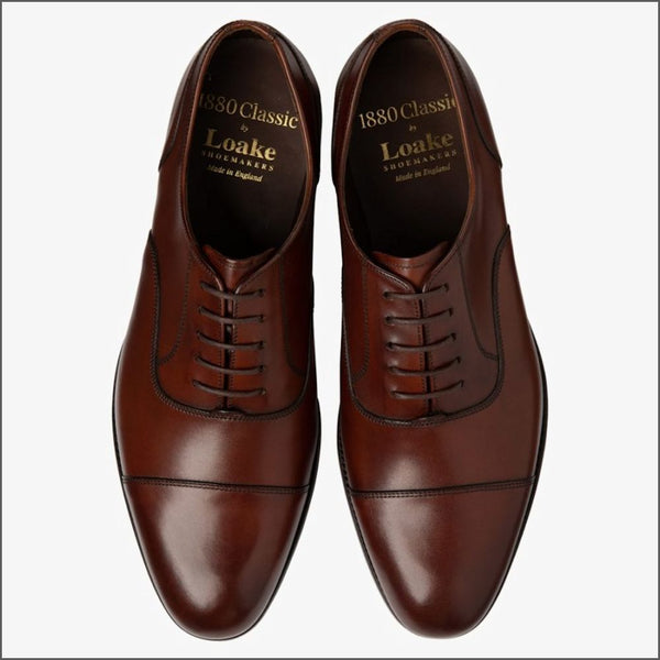 Loake Stonegate Seared Mahogany Shoe F Fit Size 8 Only*